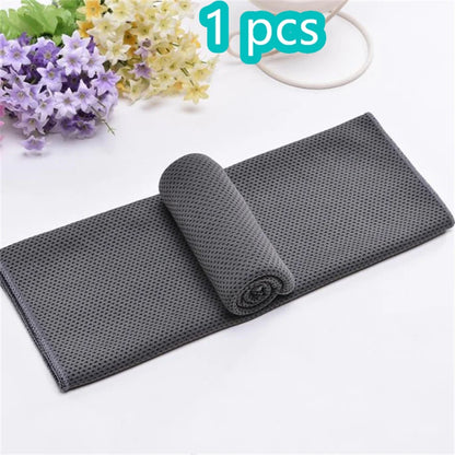 1-10 pcs Cooling Towel Instant Relief Microfiber Cool Towels Chilling Neck Wrap Ice Cold Rags Sports Fitness Camping Cycling - ZOOMNSTORE