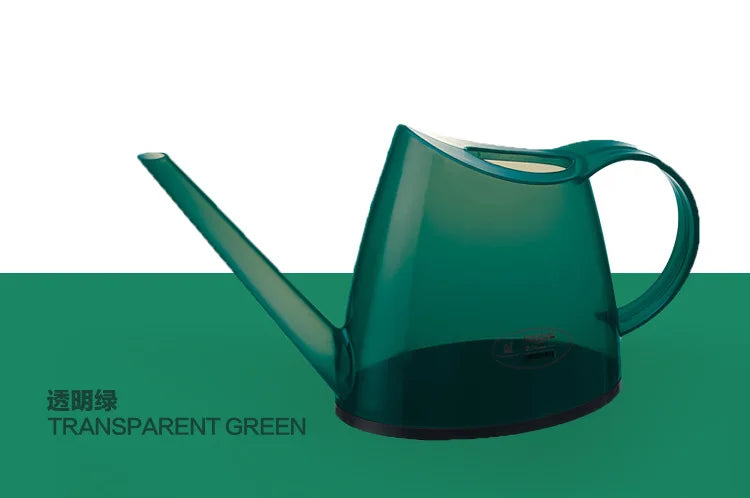 1.4L Watering Can - Long Spout Plastic Garden Pot with Water Level Indicator - ZOOMNSTORE