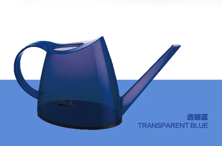 1.4L Watering Can - Long Spout Plastic Garden Pot with Water Level Indicator - ZOOMNSTORE