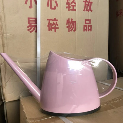 1.4L Watering Can - Long Spout Plastic Garden Pot with Water Level Indicator - ZOOMNSTORE