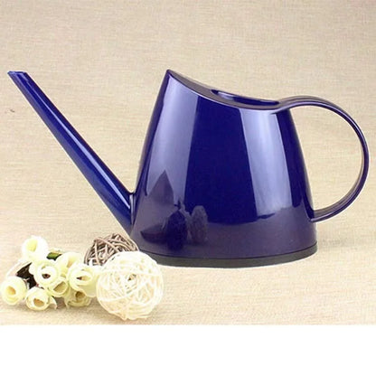 1.4L Watering Can - Long Spout Plastic Garden Pot with Water Level Indicator - ZOOMNSTORE