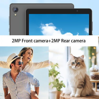 10 Inch Android 12 Tablet - Quad-Core 32GB Expandable 2GB RAM HD Display Dual Cameras Wifi 6 - ZOOMNSTORE