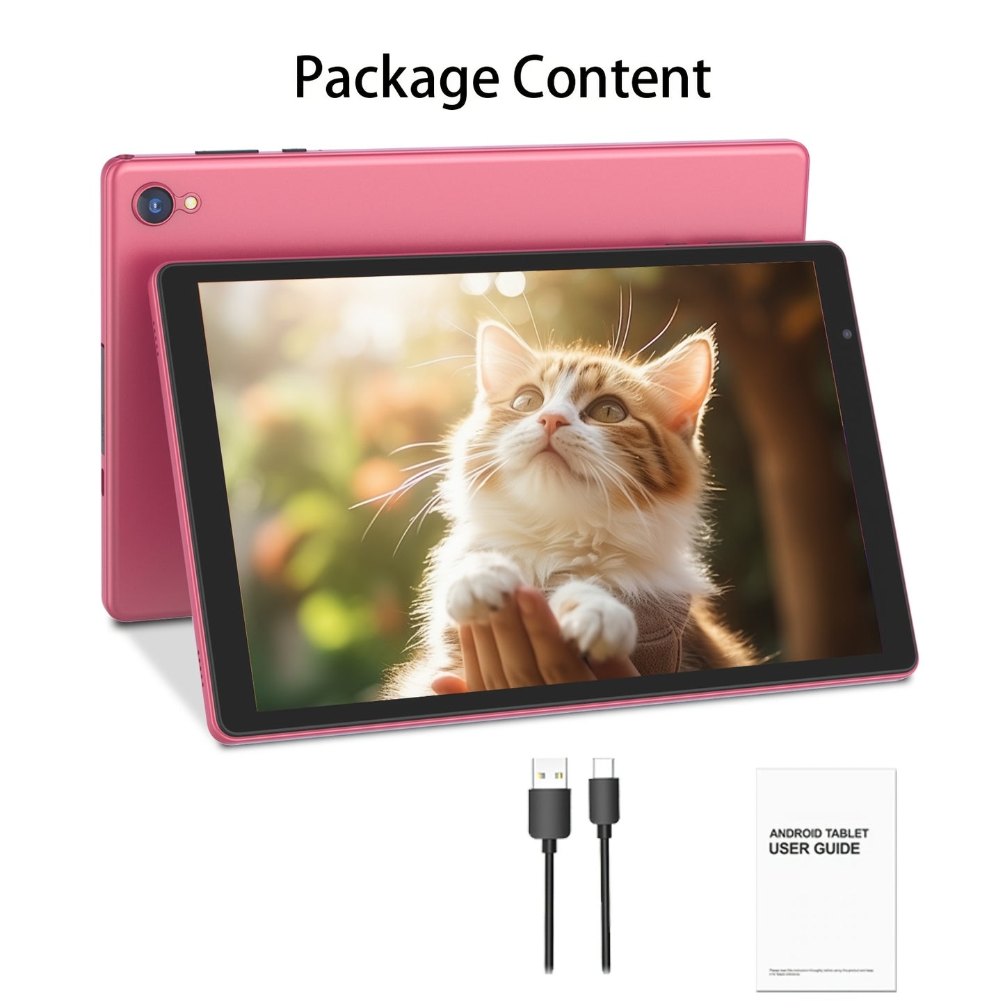 10 Inch Android 12 Tablet - Quad-Core 32GB Expandable 2GB RAM HD Display Dual Cameras Wifi 6 - ZOOMNSTORE
