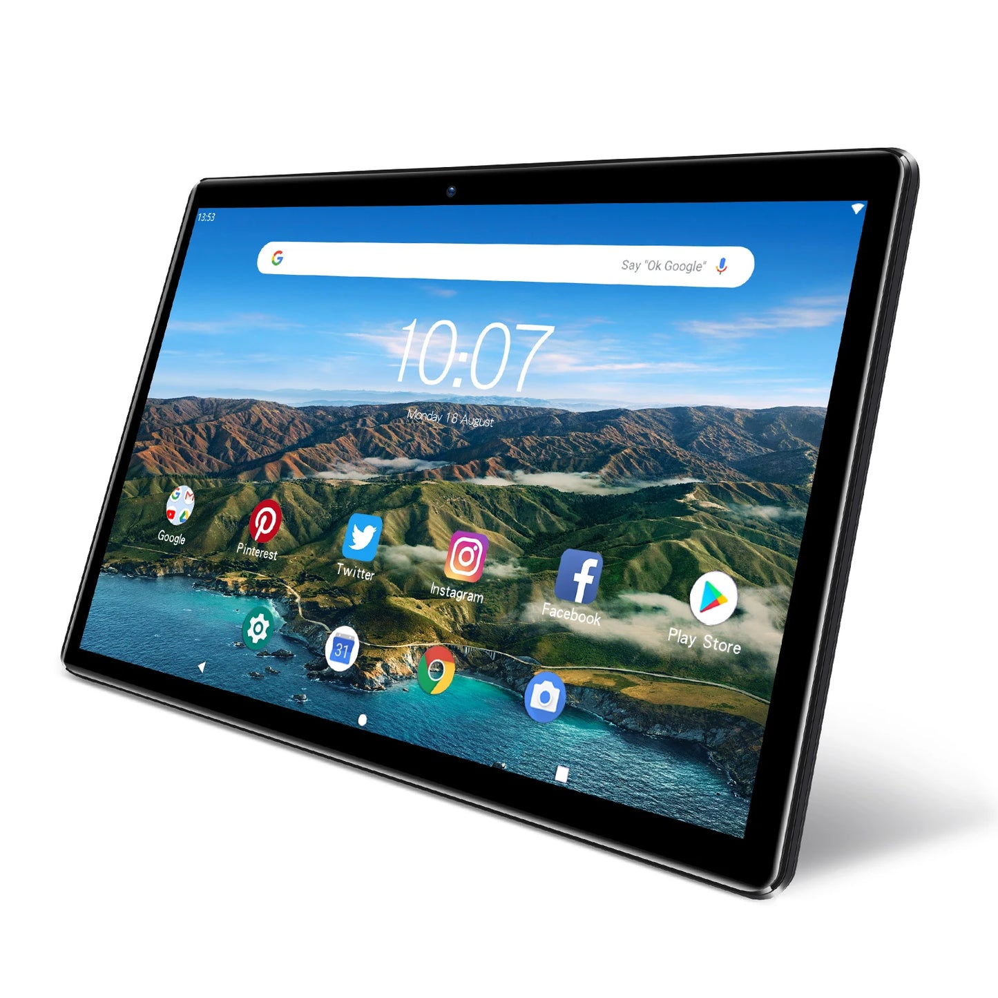 PRITOM 10 Inch Tablet PC with SIM Slot Android 13 64 GB Quad Core Touch Screen WiFi GPS Support 3G Phone Call - ZOOMNSTORE
