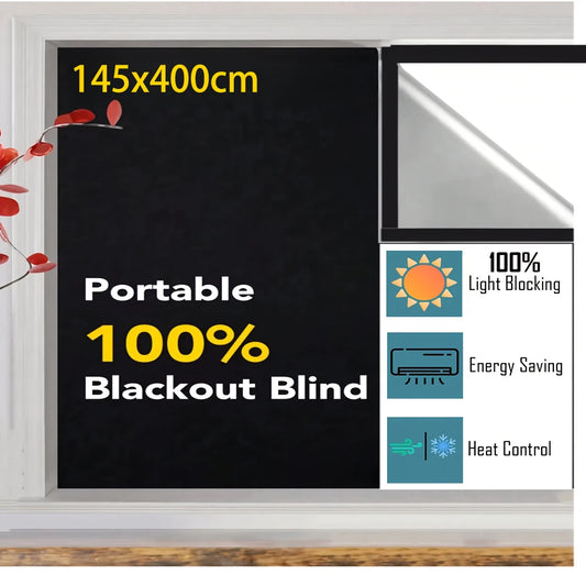 Blackout Window Film - Dark Privacy Tint for Home  Bedroom UV Sunshade - ZOOMNSTORE