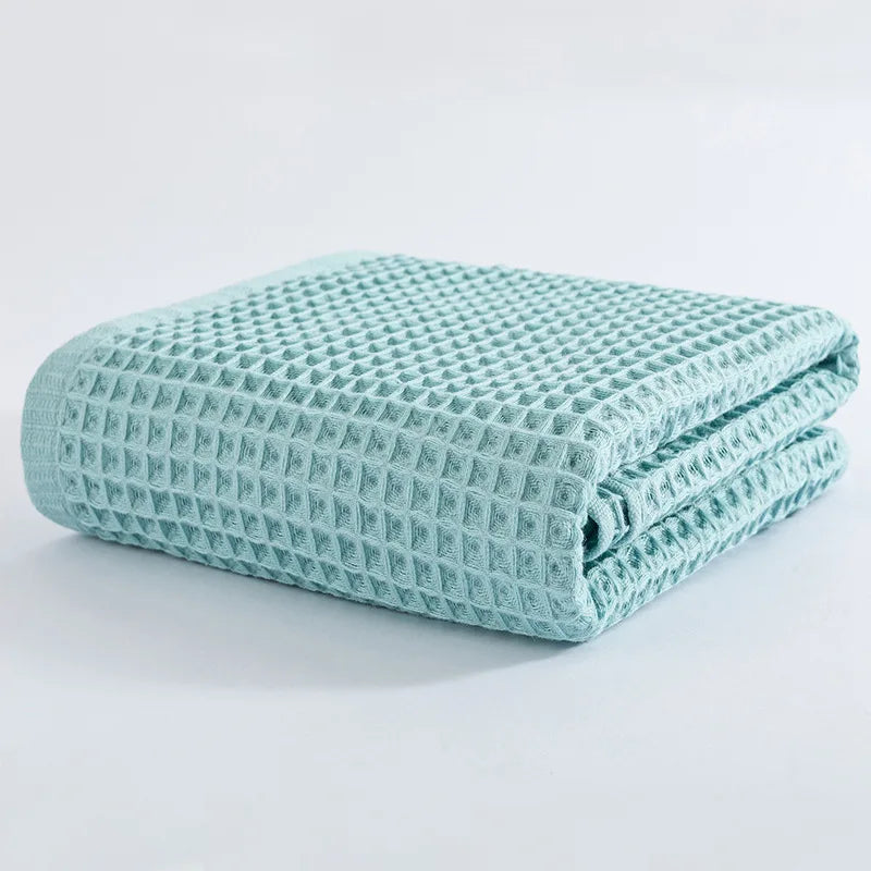 2/4 Pcs 100% Cotton Bath Towel Set for Adult Children High Quality Waffle Towel Soft Highly Absorbent Home Bathroom Washcloth - ZOOMNSTORE
