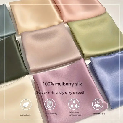 Silk Bandana Scarf - Luxury Square Wrap for Women High-Quality Kerchief Spring Fashion Shawl - ZOOMNSTORE