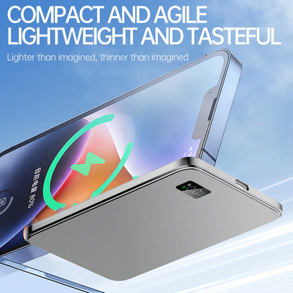 New 10000mAh Thin Magnetic Wireless Power Bank PD20W Fast Charging Portable External Battery for Magsafe For iPhone Samsung - ZOOMNSTORE