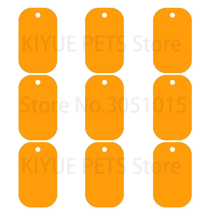 100Pcs Aluminum Dog ID Tags - Blank Personalized Military Pet Name Tags - ZOOMNSTORE