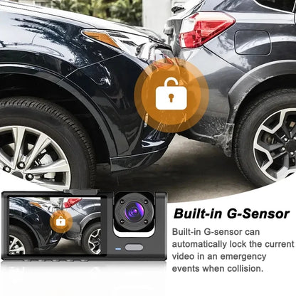 1080P Dash Cam - Car DVR with Optional Rear Camera  Night Vision - ZOOMNSTORE