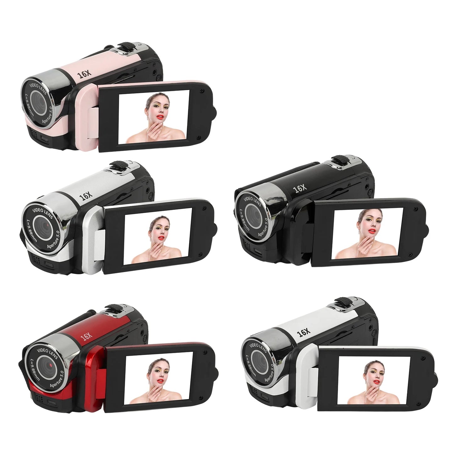 1080P Digital Camera - 16MP Rotatable Screen, 16X Zoom HD Video Recorder with Fill Light - ZOOMNSTORE