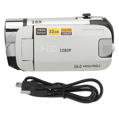1080P Digital Camera - 16MP Rotatable Screen, 16X Zoom HD Video Recorder with Fill Light - ZOOMNSTORE