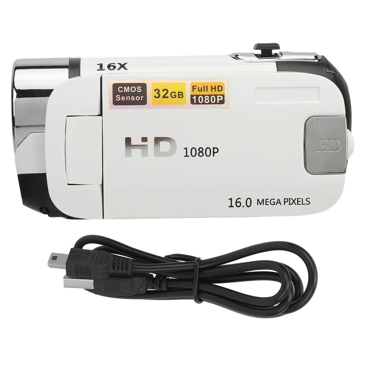 1080P Digital Camera - 16MP Rotatable Screen, 16X Zoom HD Video Recorder with Fill Light - ZOOMNSTORE