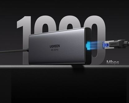 10Gbps USB C HUB - 9-in-1 Aluminum Alloy Docking Station with 4K60Hz HDMI, PD100W Fast Charging & Gigabit Ethernet Adapter - ZOOMNSTORE