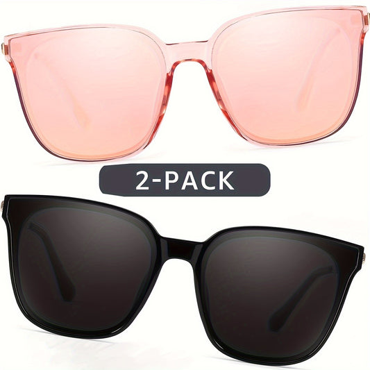 Stylish Polarized Womens Sunglasses - Lightweight Pink Black TAC Lens - ZOOMNSTORE