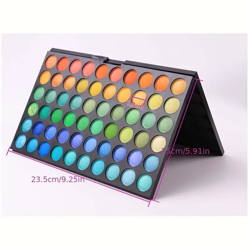 120 Color Eyeshadow Palette – Matte Shimmer Nude Warm Tones | Long Lasting Professional Makeup - ZOOMNSTORE
