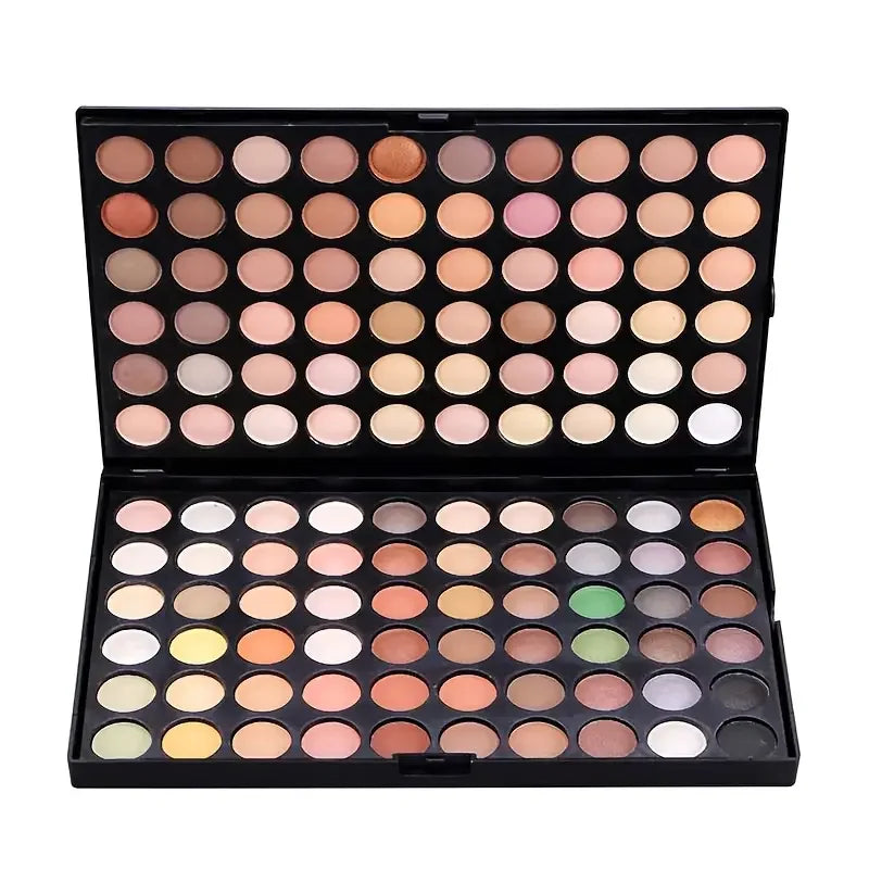 120 Color Eyeshadow Palette – Matte Shimmer Nude Warm Tones | Long Lasting Professional Makeup - ZOOMNSTORE