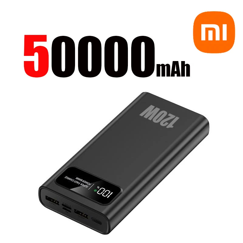 Xiaomi 120W Super Fast Charging 200000mAh High Capacity Power Bank Battery Digital Display Power Bank For Iphone Samsung Huawei - ZOOMNSTORE