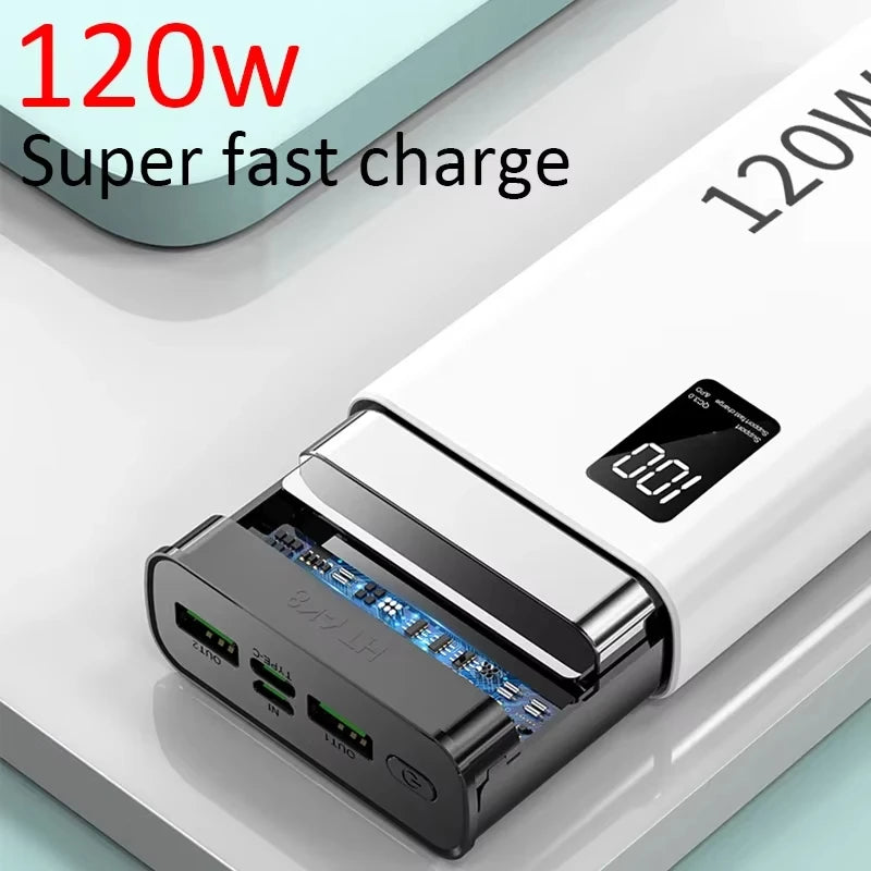 XIAOMI 120W Power Bank 50000mAh High Capacity Fast Charging Powerbank Portable Battery Charger For iPhone Samsung Huawei Hot - ZOOMNSTORE