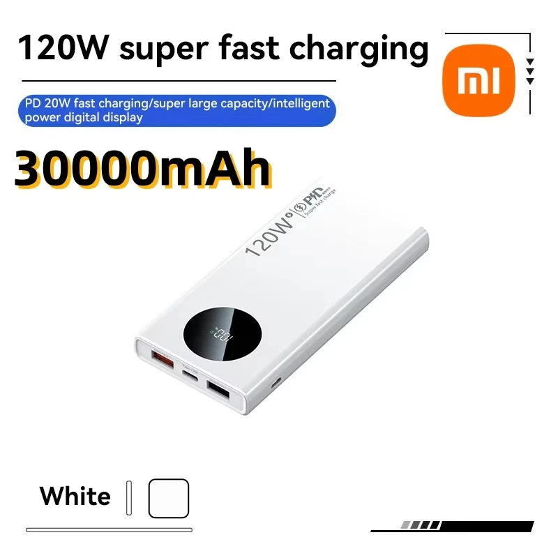 Xiaomi 120W 500000mAh High Capacity Power Bank Fast Charging Powerbank Portable Battery Charger For iPhone Samsung Huawei 2025 - ZOOMNSTORE