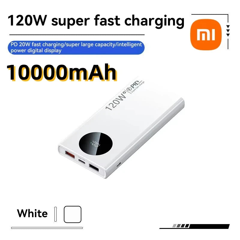 Xiaomi 120W 500000mAh High Capacity Power Bank Fast Charging Powerbank Portable Battery Charger For iPhone Samsung Huawei 2025 - ZOOMNSTORE