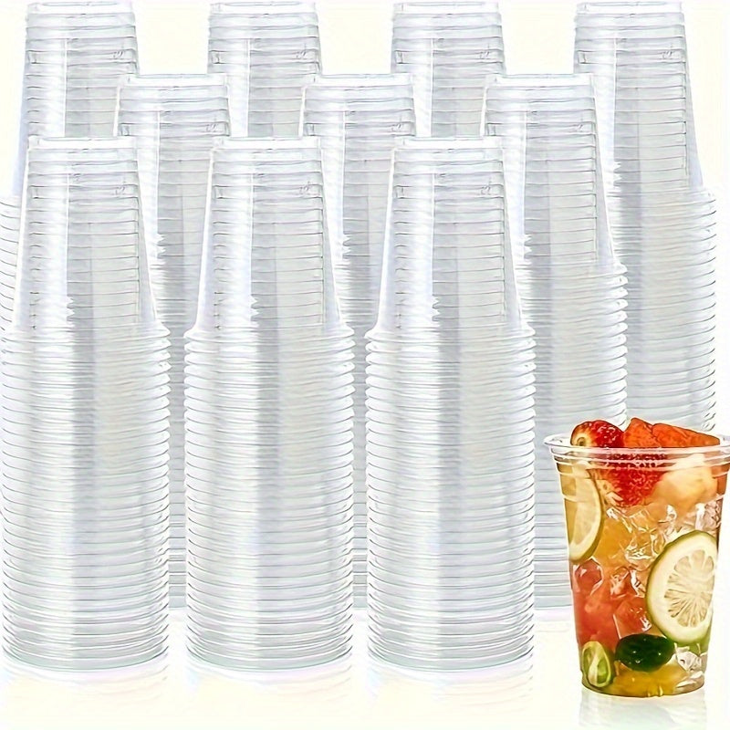 Clear Plastic Cups - 1000 Pack Disposable Drinking Cups 12oz16oz20oz for Juice Soda Iced Coffee - ZOOMNSTORE