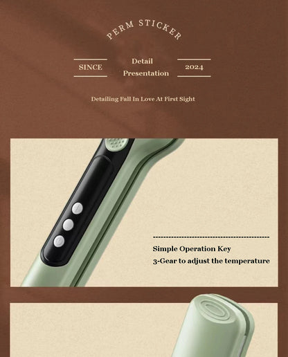 13mm Egg Roll Curler - Electric Curling Iron Tool With Tourmaline Ceramic, Fast Heating - ZOOMNSTORE