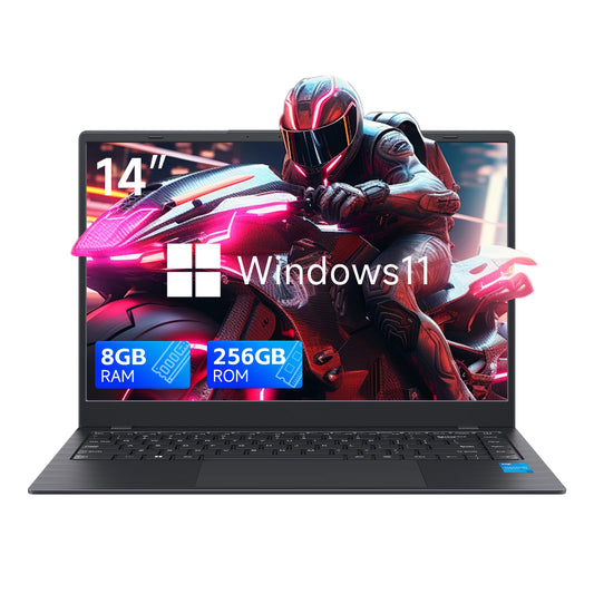 14 Windows 11 Laptop - N4000 8GB RAM 256GB SSD Notebook - ZOOMNSTORE