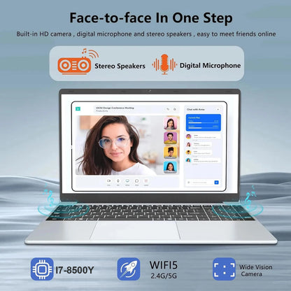 156 Windows 11 Pro Laptop - Intel Core i7 16GB RAM 1TB Storage Fingerprint Unlock - ZOOMNSTORE