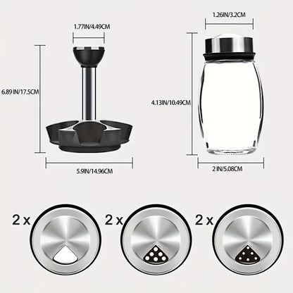 Revolving Spice Rack Set - Multi-Function Countertop Organizer with Jars for Seasonings and Spices - ZOOMNSTORE