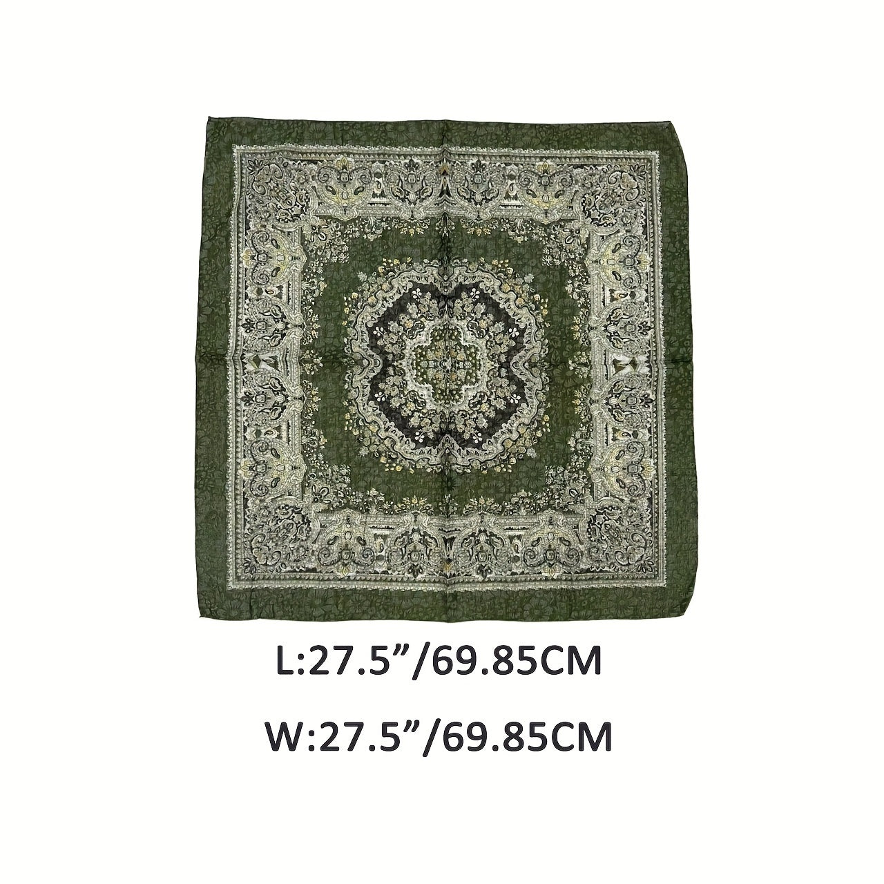 Paisley Square Scarf - Versatile Stylish Accessory in Multiple Colors - ZOOMNSTORE