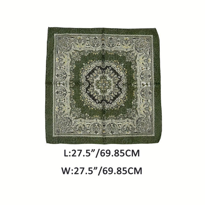 Paisley Square Scarf - Versatile Stylish Accessory in Multiple Colors - ZOOMNSTORE
