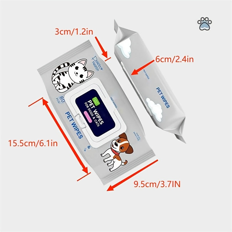 Hypoallergenic Pet Wipes - Gentle Grooming  Deodorizing for Dogs and Cats - ZOOMNSTORE