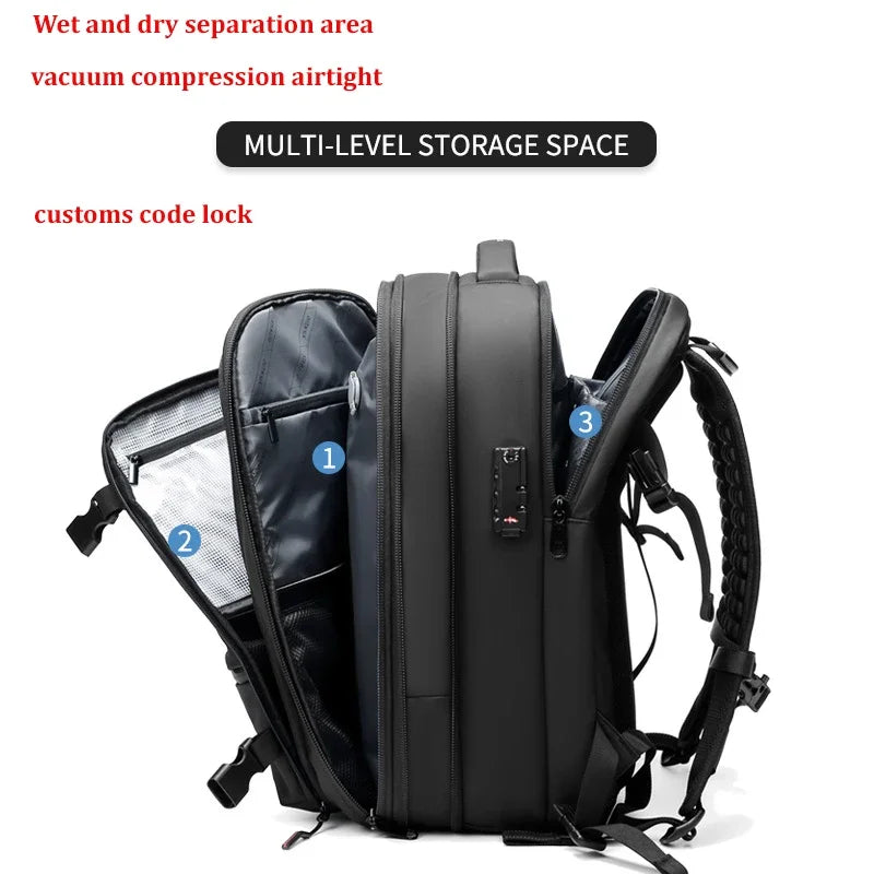 17-Inch Laptop Backpack - Travel Business School Bag with Large Capacity and Expandable Design - ZOOMNSTORE