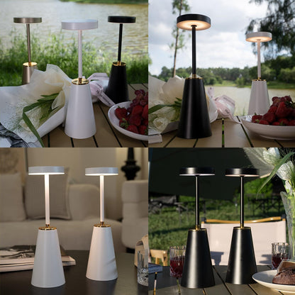 Cordless Touch Table Lamps - Dimmable USB Rechargeable Nightstand Lights for Bedroom Camping Office and Living Room - ZOOMNSTORE
