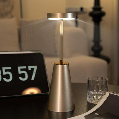 Cordless Touch Table Lamps - Dimmable USB Rechargeable Nightstand Lights for Bedroom Camping Office and Living Room - ZOOMNSTORE