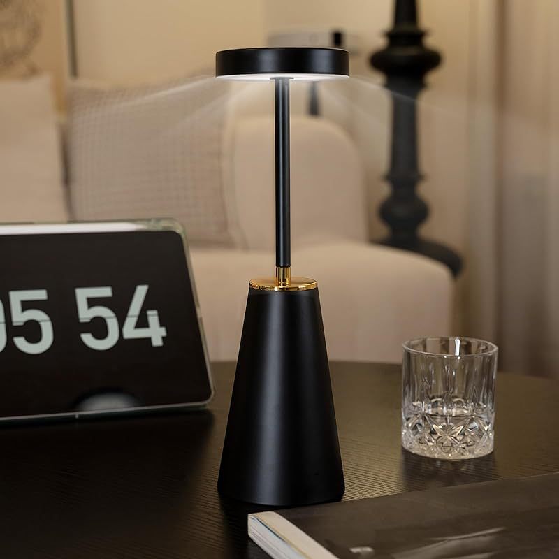 Cordless Touch Table Lamps - Dimmable USB Rechargeable Nightstand Lights for Bedroom Camping Office and Living Room - ZOOMNSTORE