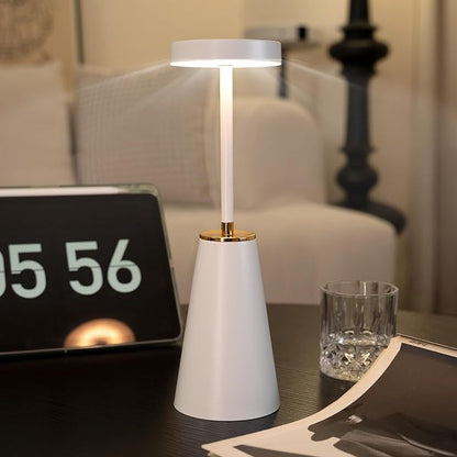 Cordless Touch Table Lamps - Dimmable USB Rechargeable Nightstand Lights for Bedroom Camping Office and Living Room - ZOOMNSTORE