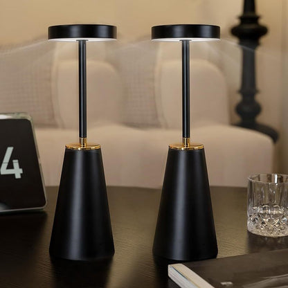 Cordless Touch Table Lamps - Dimmable USB Rechargeable Nightstand Lights for Bedroom Camping Office and Living Room - ZOOMNSTORE