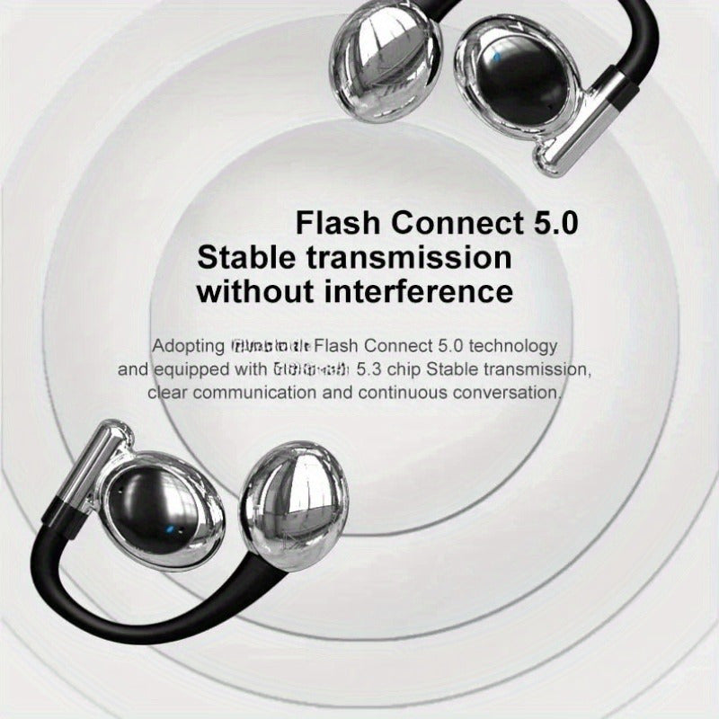 Wireless Noise Cancelling Headphones - HiFi Sport Earbuds with 48Hrs Battery 142mm Driver Earhook Noise Cancelling Mic for WorkoutRunning - ZOOMNSTORE
