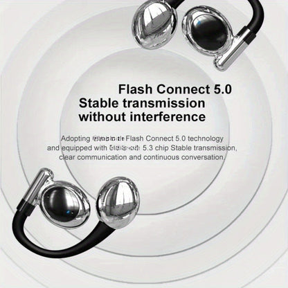 Wireless Noise Cancelling Headphones - HiFi Sport Earbuds with 48Hrs Battery 142mm Driver Earhook Noise Cancelling Mic for WorkoutRunning - ZOOMNSTORE