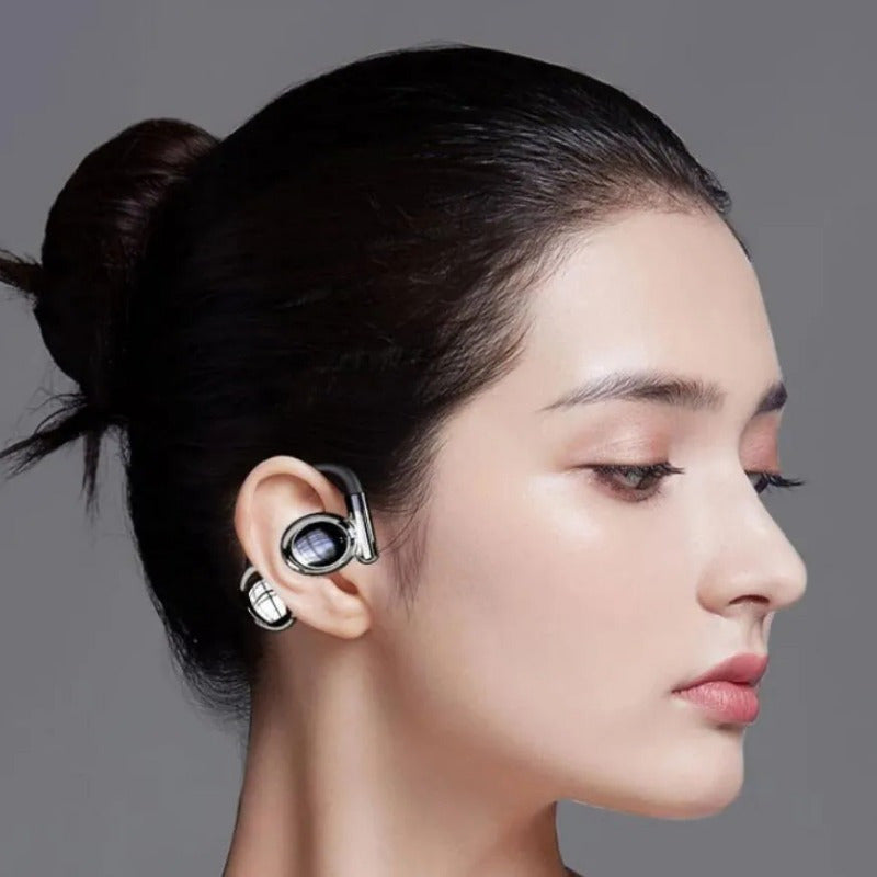 Wireless Noise Cancelling Headphones - HiFi Sport Earbuds with 48Hrs Battery 142mm Driver Earhook Noise Cancelling Mic for WorkoutRunning - ZOOMNSTORE