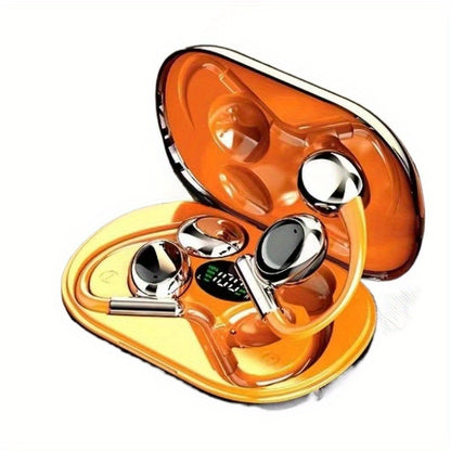Wireless Noise Cancelling Headphones - HiFi Sport Earbuds with 48Hrs Battery 142mm Driver Earhook Noise Cancelling Mic for WorkoutRunning - ZOOMNSTORE