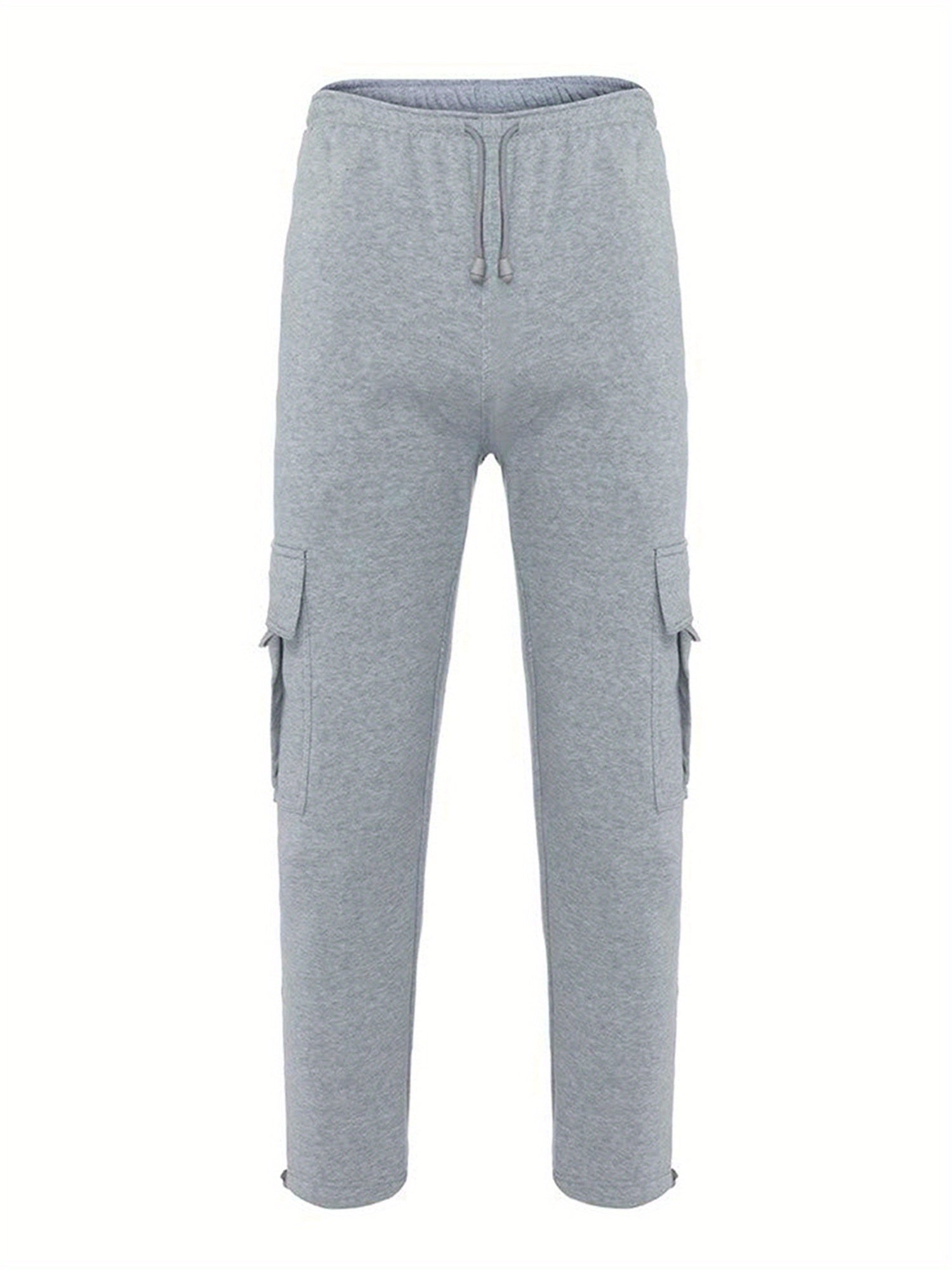 Mens Loose Cargo Pants - Casual Elastic Waist Wide Leg Sweatpants - ZOOMNSTORE