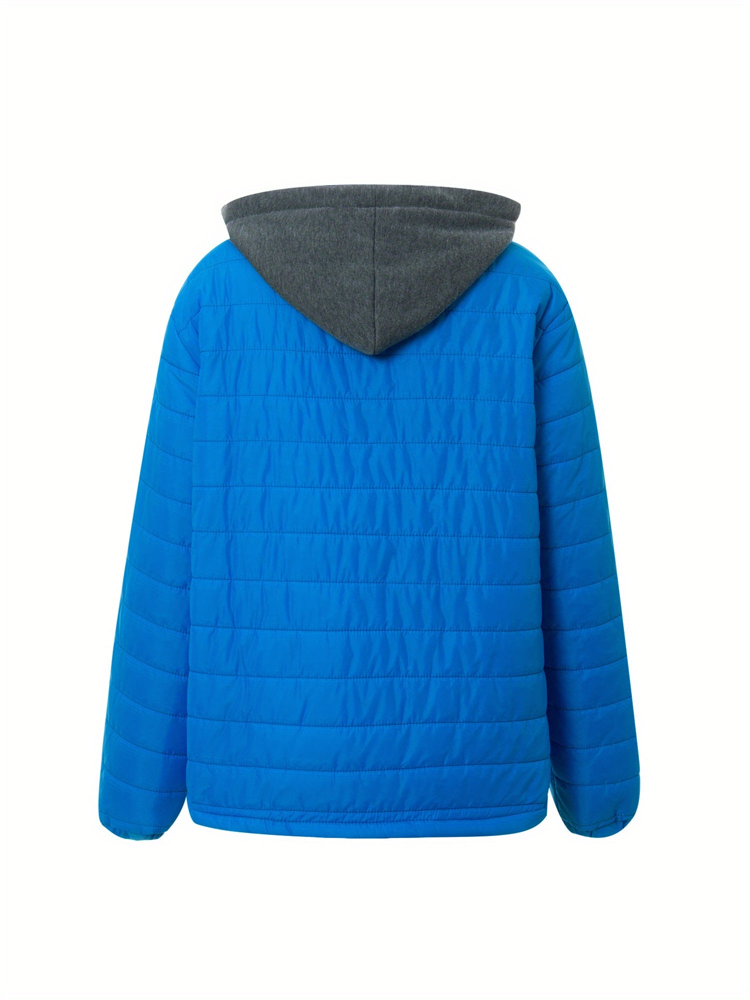 Mens Hooded Zip-Up Jacket - Winter Outerwear with Pockets in 5 Colors - ZOOMNSTORE