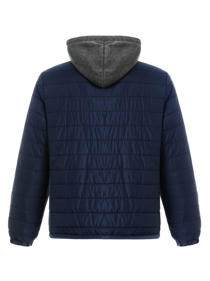 Mens Hooded Zip-Up Jacket - Winter Outerwear with Pockets in 5 Colors - ZOOMNSTORE