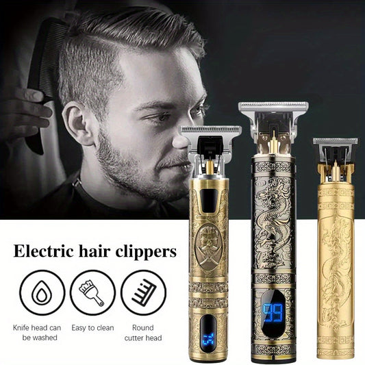 Vintage Electric Hair Clipper - Precision Trimming Machine with LCD Display - ZOOMNSTORE