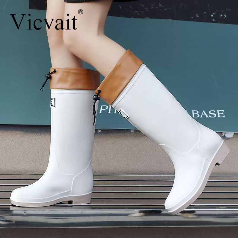 Kids Knee High Rain Boots - Waterproof Non-Slip PVC Shoes for Boys  Girls - ZOOMNSTORE