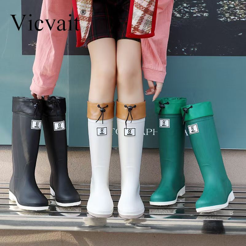 Kids Knee High Rain Boots - Waterproof Non-Slip PVC Shoes for Boys  Girls - ZOOMNSTORE