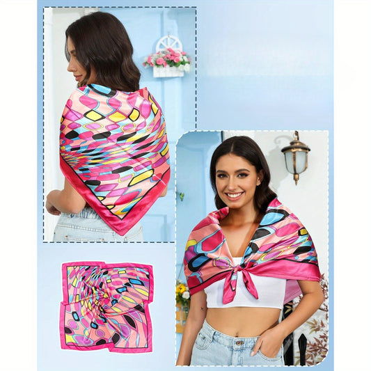 Satin Hair Scarf Set - 3pcs Silk Bandana Scarves for Women - ZOOMNSTORE